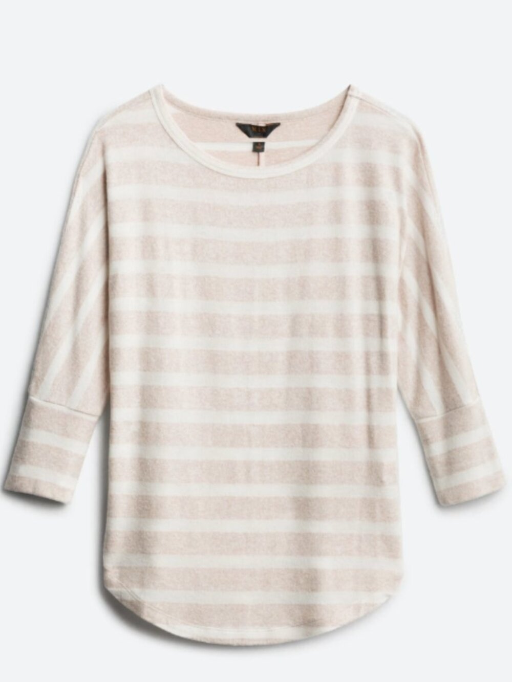 NWT Market & Spruce Corinna Brushed Dolman Knit Top Off-White Stripe Small - Picture 3 of 10